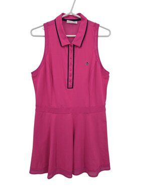 Penguin Athletic Dress L Pink Sleeveless Pockets Breathable Polo Golf Pickleball